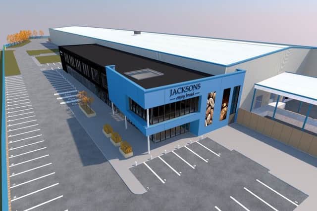 An artist's impression of the new Corby bakery. NNL-171212-165427005