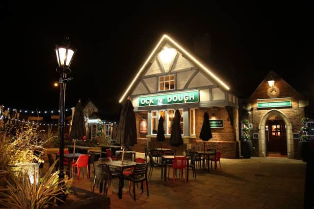 Pub Refurbished: Wellingborough: Ock 'n' Dough official opening after refurbishment.
Standing in what was once the soft play area, VIPs cut the ribbon at the opening.
Tuesday November 28th, 2017 NNL-171128-194241009