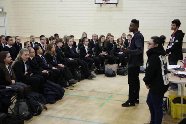Pupils at one of the workshops. NNL-171215-103740005