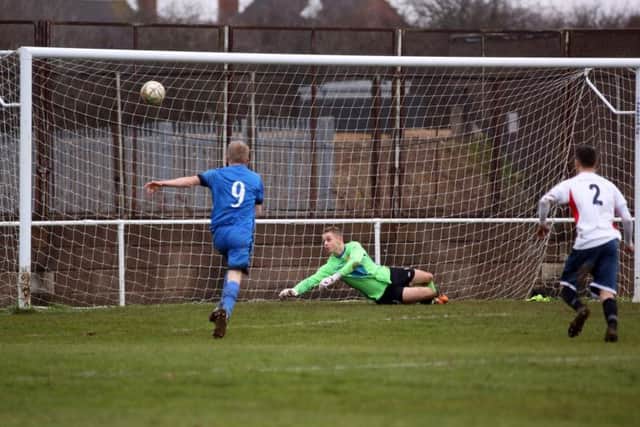 Dan White gives Ar Tarn an early lead at the Waterworks Field