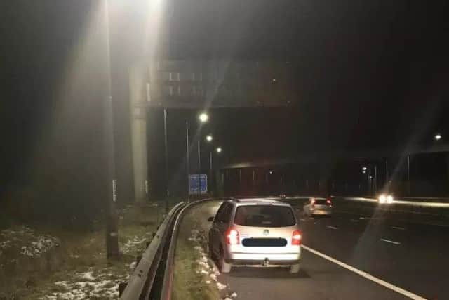 The car seized by police for not having 'commuting' insurance