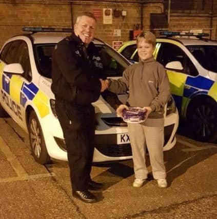 A gift for staff at Wellingborough police station