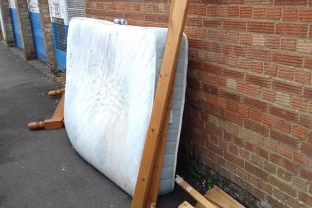 Flytipping in Edmund Street, Kettering. Credit: Mick Scrimshaw NNL-171220-154744005