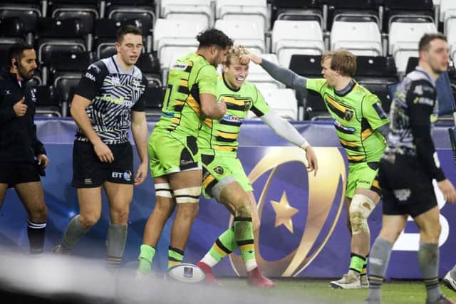 Harry Mallinder scored for Saints against Ospreys on Sunday (picture: Kirsty Edmonds)