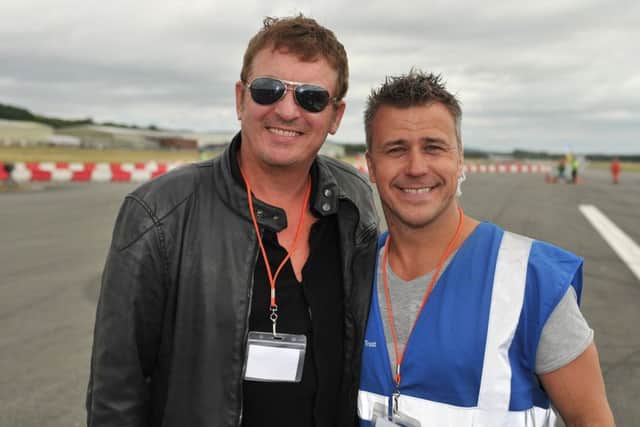 Actor Shane Richie at The Supercar Event 2017 with TV presenter and host Craig Phillips