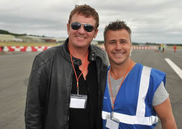 Actor Shane Richie at The Supercar Event 2017 with TV presenter and host Craig Phillips