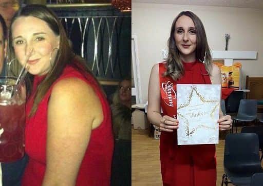 Anneka Eaton-Neil before and after her weight loss