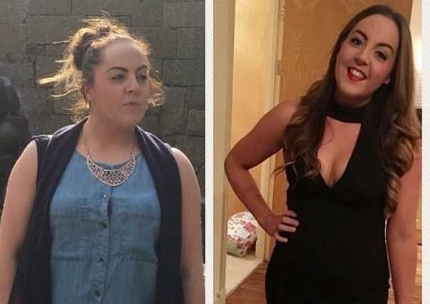 Helen Dowling before and after her weight loss