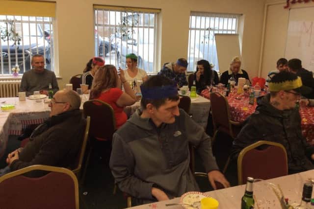 The Christmas party in full swing