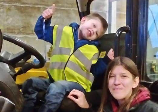Jason Gray with his mum Nicola
