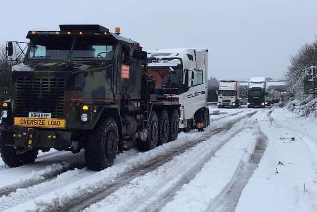 The scene on the A14. Credit: Northants Police