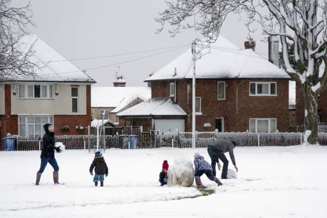 The scene in Kettering this morning