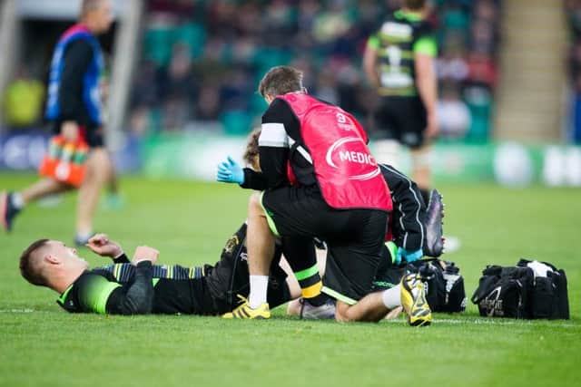 George North has not played for Saints since suffering a knee injury against Saracens in October (picture: Kirsty Edmonds)