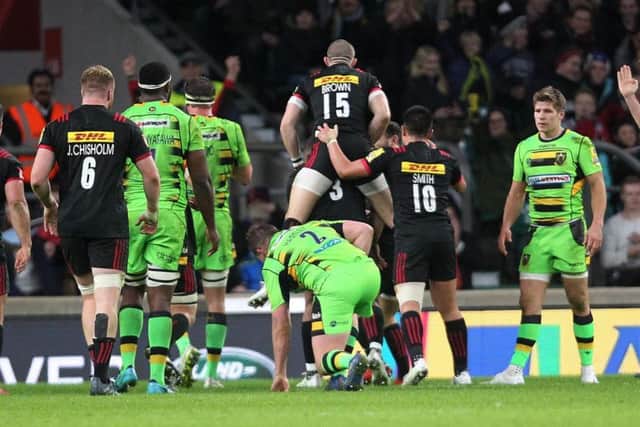 Saints shipped seven tries at Twickenham (pictures: Sharon Lucey)