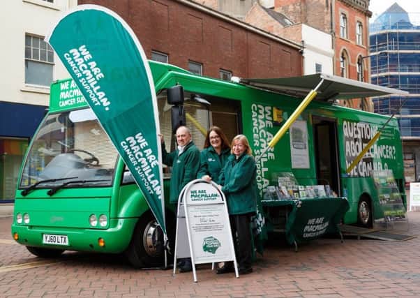 The Macmillan bus is coming to Kettering, Corby and Wellingborough next week