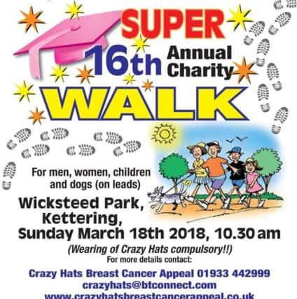 The Super 16th walk is taking place on March 18
