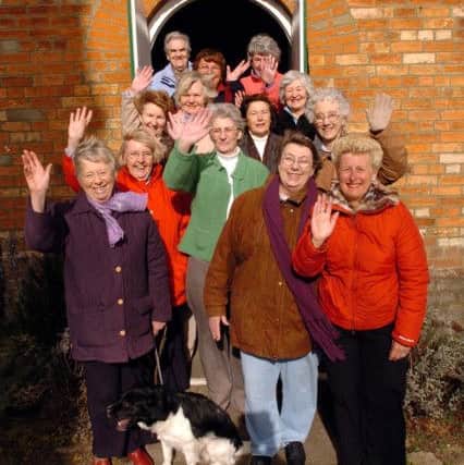 Brigstock WI members on their 90th anniversary in 2008