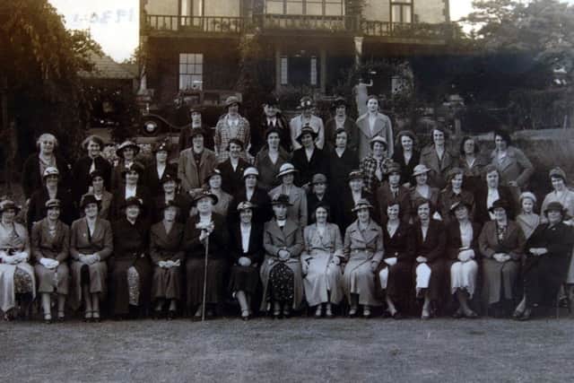 An early photograph of Brigstock WI members
