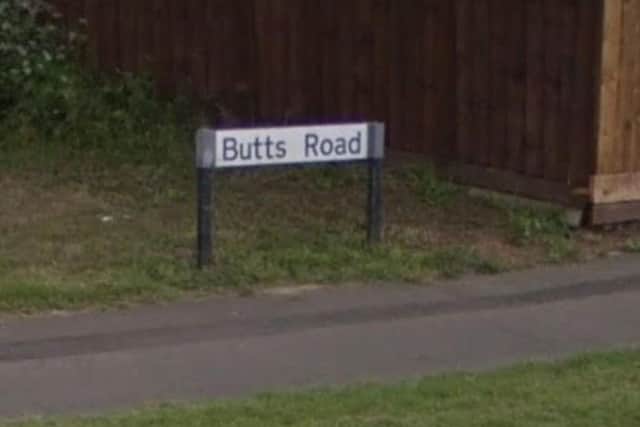 The incident happened in Butts Road, East Hunsbury.