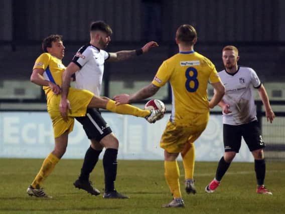 Paul Malone's next appearance for Corby Town will be his 200th for the club