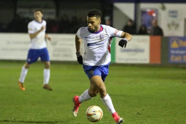 Luke Fairlamb capped a man-of-the-match display by scoring AFC Rushden & Diamonds' final goal in the 4-0 success at Fleet Town