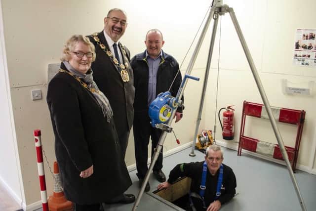 The mayor and mayoress were given a tour at the official opening