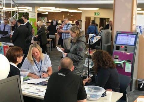 Last year's jobs fair in Wellingborough