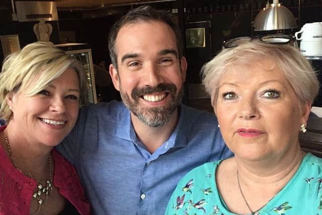 Sue and Elaine with Dr Xand van Tulleken