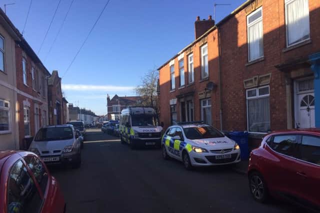 Police in Havelock Street, Kettering