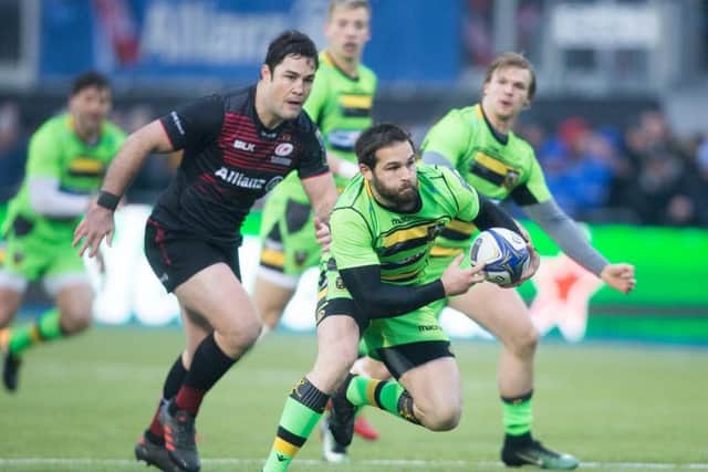 Cobus Reinach scored Saints' first try (pictures: Kirsty Edmonds)