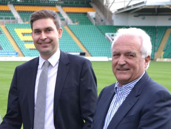 Mark Darbon (left) is delighted to have appointed Chris Boyd as Saints' new boss