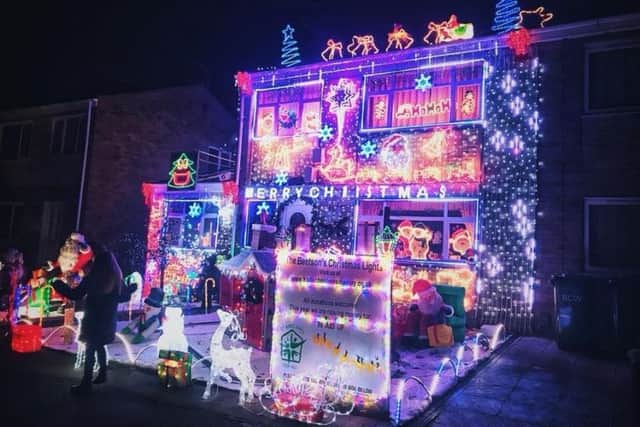The Christmas lights display in Wellingborough