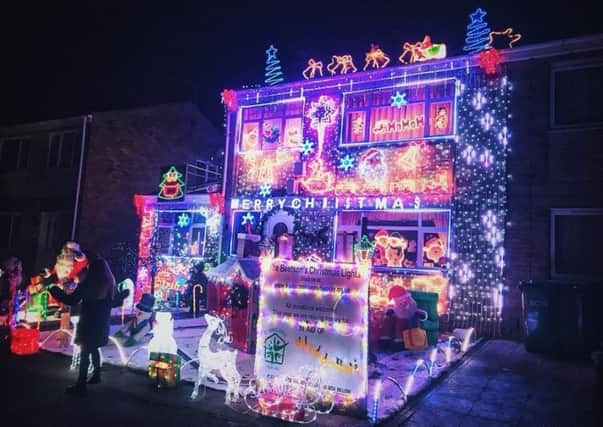 The Christmas lights display in Wellingborough