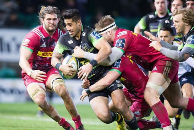 Ken Pisi scored twice for Saints against Harlequins (pictures: Kirsty Edmonds)