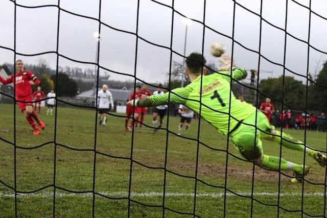 Brett Solkhon brought Kettering back to 3-3 with this penalty