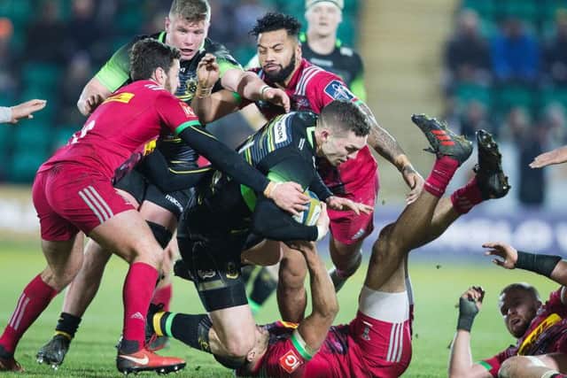 George North played the full 80 minutes for Saints against Harlequins (picture: Kirsty Edmonds)
