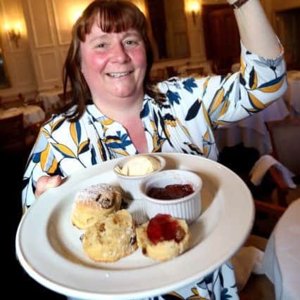 Karen with her winning scones