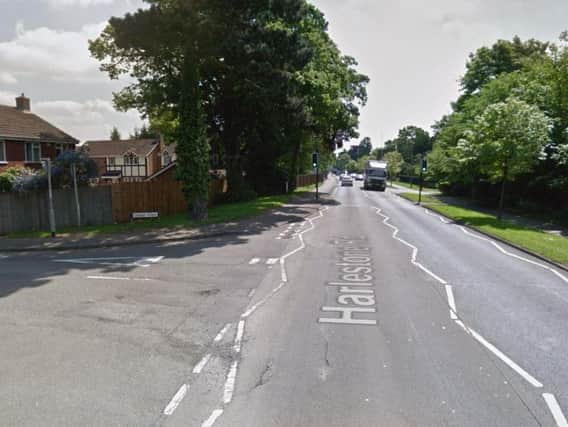 The man was hit on Harlestone Road, near the junction with Corran Close. (Picture: Google)