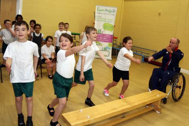 Sean Rose visited Priors Hall - A Learning Community as part of the Sports for Schools scheme
