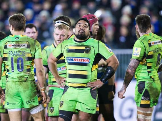 Campese Ma'afu and Saints were beaten at Bath on Friday night (pictures: Kirsty Edmonds)