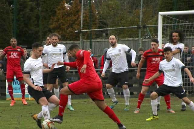 Play-off rivals Kettering Town and Royston Town are set to do battle at Latimer Park tonight - just 10 days on from their previous meeting in the Evo-Stik South League Premier. Picture by Peter Short