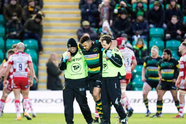 Luther Burrell suffered a calf injury against Gloucester last month (picture: Kirsty Edmonds)