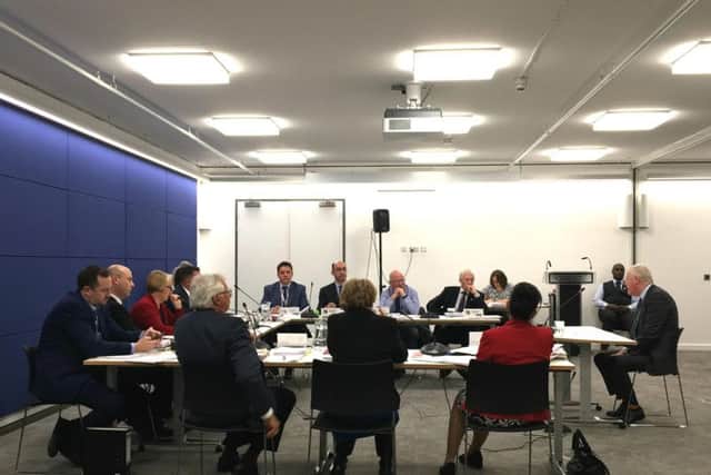 Cabinet members quiz director of finance Mark McLaughlin over the section 114 issued earlier this month