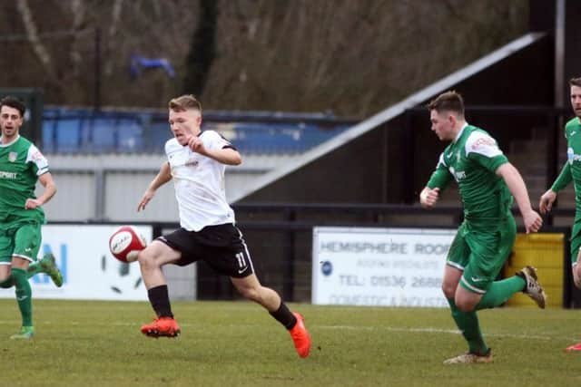 Jordon Crawford is one of three players who are struggling with injuries ahead of Corby Towns home clash with Loughborough Dynamo this weekend