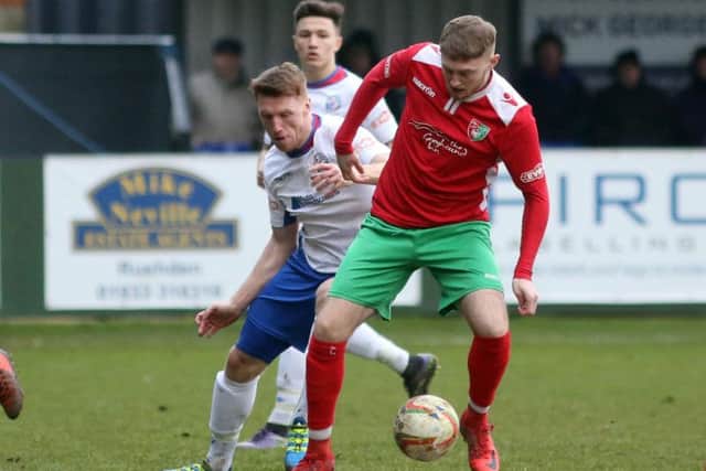 Ben Farrell keeps tabs on a Chalfont opponent