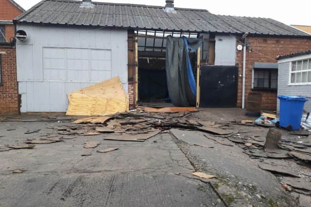 The building in Stamford Road, with some waste even left outside. NNL-180219-153031005