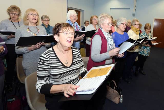 Cransley Choir: Kettering: Cransley Hospice Community Choir- the choir has grown from the scratch choir fundraiser in 2014.Monday February 19th 2018 NNL-180219-212301009