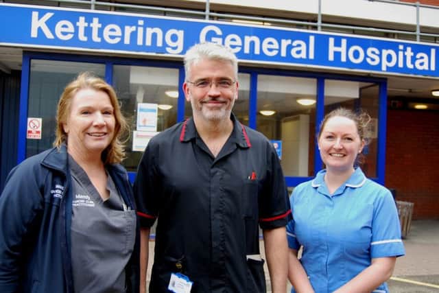 Mandy Blackman, David Anderson and Pip Coe who took part in the UKs emergency response in Bangladesh