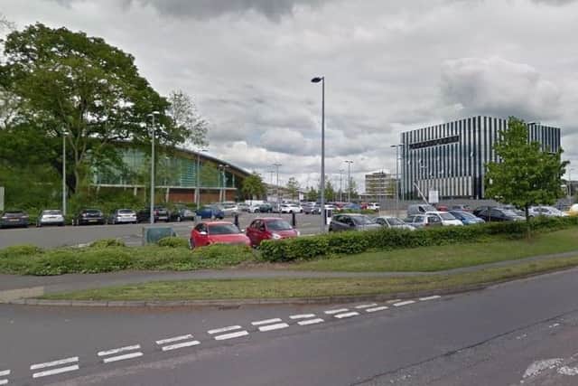 Parklands Gateway car park in Westcott Way, Corby, which was one of several car parks targeted by thieves. Image: Google. NNL-180223-150846005