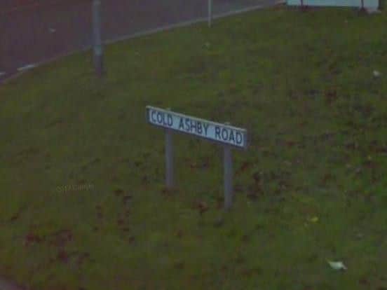 The incident happened in Cold Ashby Road, Northampton.